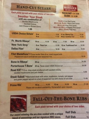 Menu photo 2 Texas Roadhouse El Paso, TX Menu photo 2 Texas Roadhouse El Paso, TX
