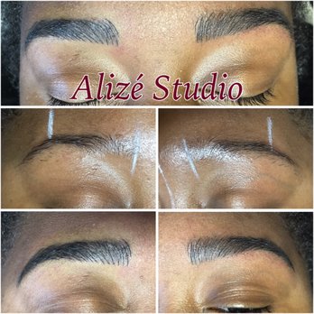 Alize Studio and Training Academy - Creating brows with Microblading - Permanent Makeup Near Me - Killeen, Texas