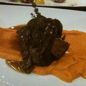 Haven Craft Kitchen + Bar - Braised short rib with garlic/carrot purée. - New American Near Me - Orange, California
