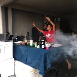 Under My Umbrella, Inc - Amanda and husband Mark doing a cooking show.