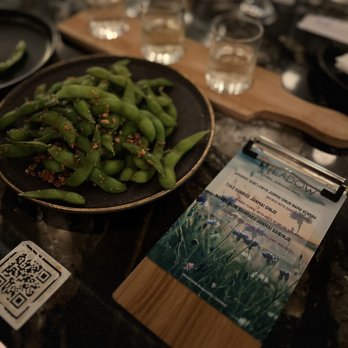 The Moderne - Edamame with garlic. And a sake flight! - Tapas/Small Plates Near Me - Orlando, Florida The Moderne - Edamame with garlic. And a sake flight! - Tapas/Small Plates Near Me - Orlando, Florida