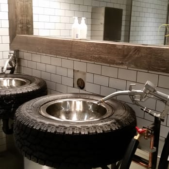 Red Truck Beer - The sinks in the washroom - Breweries Near Me - Vancouver, British Columbia
