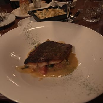 Somerville - Striped sea bass entree with lemon curry. Absolutely delicious! - Steakhouses Near Me - Los Angeles, California Somerville - Striped sea bass entree with lemon curry. Absolutely delicious! - Steakhouses Near Me - Los Angeles, California