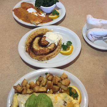 Cafe Cup - My Chorizo Omelette (xtra cheese), Enchilada Eggs, and Cinnamon Roll Pancake. Yummmm!!! - Breakfast & Brunch Near Me - Huntington Beach, California Cafe Cup - My Chorizo Omelette (xtra cheese), Enchilada Eggs, and Cinnamon Roll Pancake. Yummmm!!! - Breakfast & Brunch Near Me - Huntington Beach, California