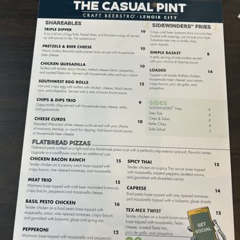 The Casual Pint - Menu - Brewpubs Near Me - Lenoir City, Tennessee The Casual Pint - Menu - Brewpubs Near Me - Lenoir City, Tennessee