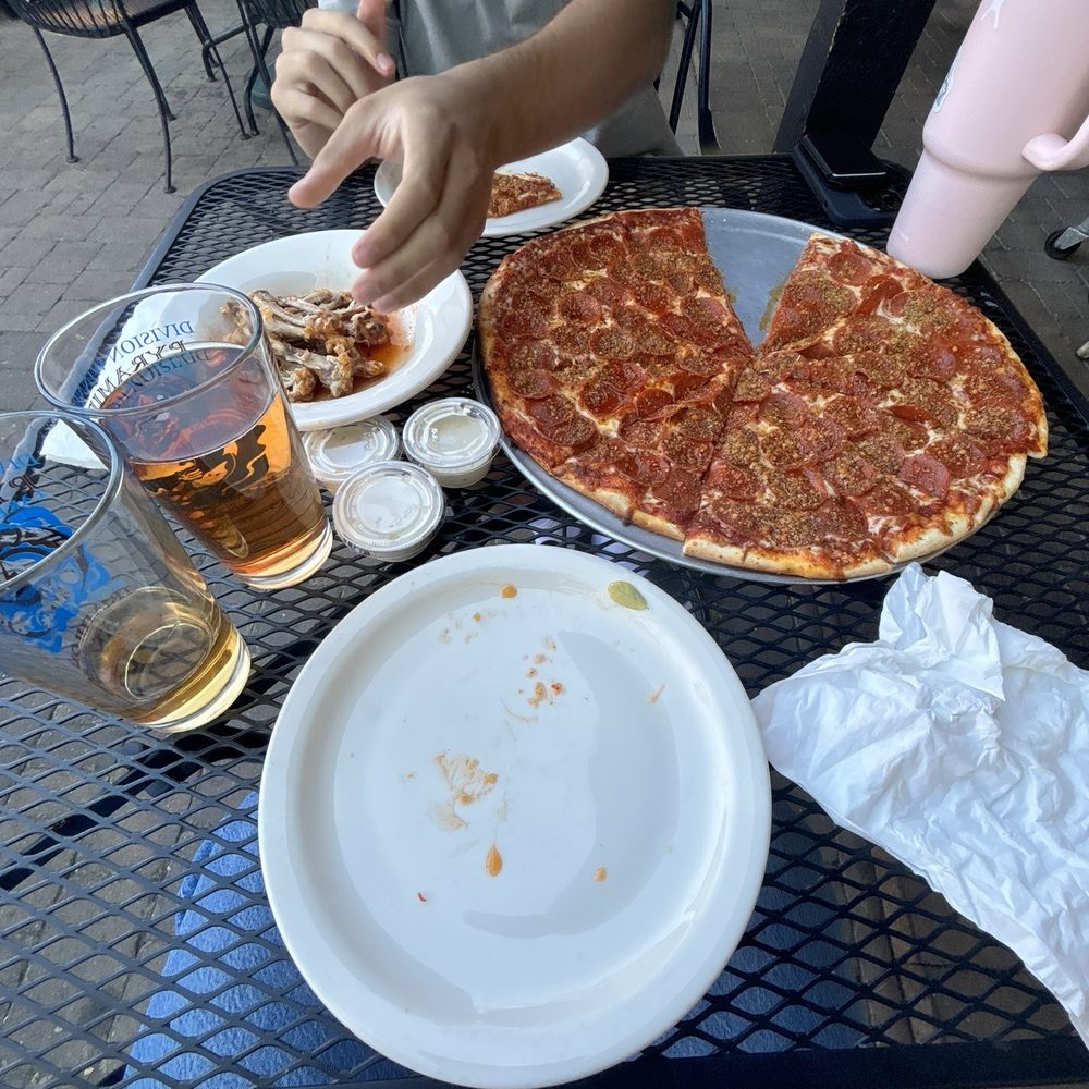 Eclipse Pizza Co. - pep talk pizza, (devoured) sweet asian wings, 2 ciders - Pizza Near Me - Reno, Nevada Eclipse Pizza Co. - pep talk pizza, (devoured) sweet asian wings, 2 ciders - Pizza Near Me - Reno, Nevada