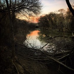 Low water makes for fun branches and roots along the banks