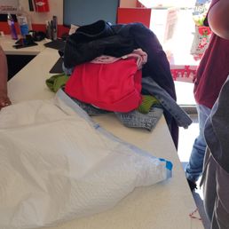 The balled up dirty clothes The balled up dirty clothes