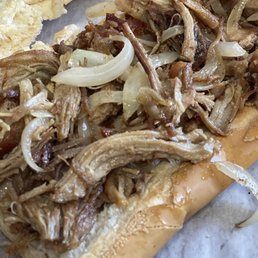 a pulled pork sandwich a pulled pork sandwich