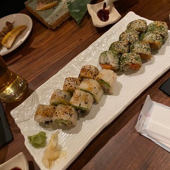 EBESU Robata & Sushi - Crunchy Spicy Salmon Roll and Eel Avocado Cucumber Roll - Sushi Bars Near Me - Plano, Texas