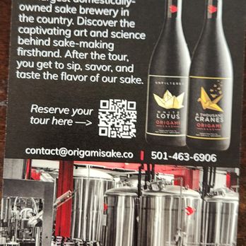 Origami Sake - Take a tour! - Breweries Near Me - Hot Springs, Arkansas