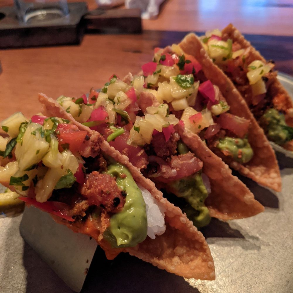 Whiskey Tango Foxtrot - Seared tuna tacos - Cocktail Bars Near Me - Denver, Colorado Whiskey Tango Foxtrot - Seared tuna tacos - Cocktail Bars Near Me - Denver, Colorado