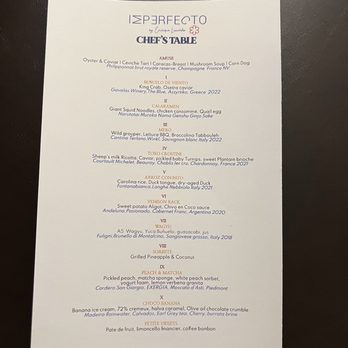 Imperfecto - Menu for May 2024 - Cocktail Bars Near Me - Washington, DC, District of Columbia