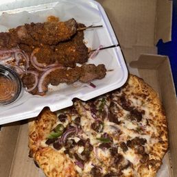 Suya kebab & suya pizza Suya kebab & suya pizza