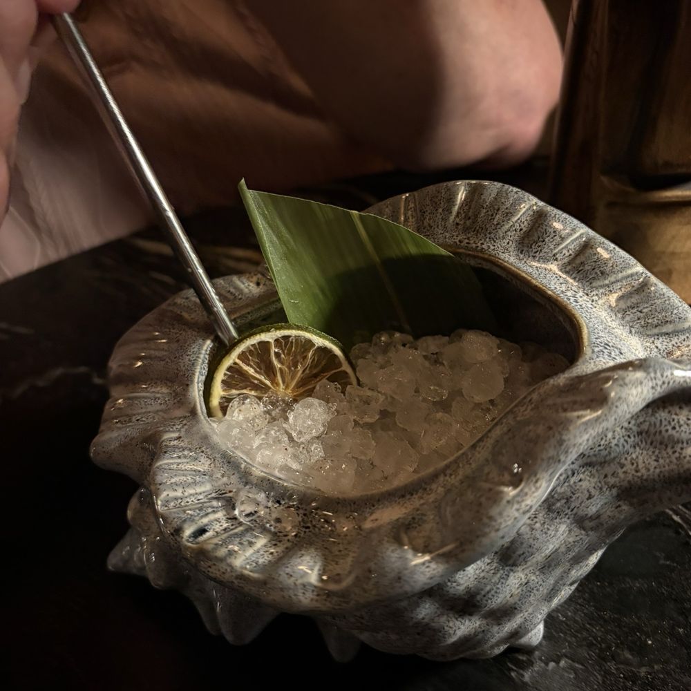 Callisto - This drink is gone- look at all the ice - Tiki Bars Near Me - Bentonville, Arkansas