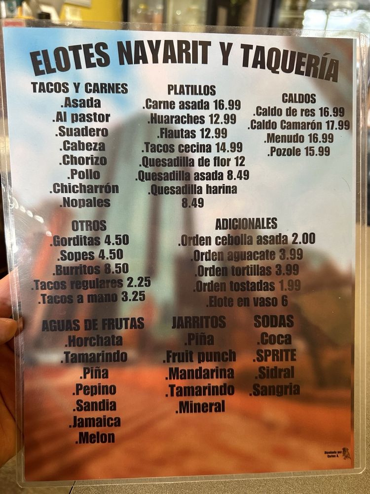 ELOTES NAYARIT Y TAQUERIA Updated July 2024 5111 Nolensville Pike, Nashville, Tennessee