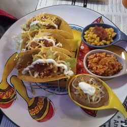 Tacos & Amigos - 3 Amigos tacos (shredded beef, pork, chicken)