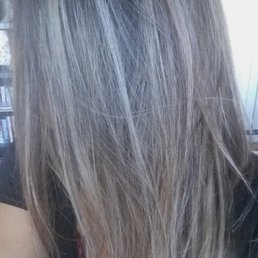 Cut plus grey ombre dye!