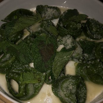 Lilia - Tortelli, Ramps, Prosciutto, Parmigiano, Mint. GOAT pasta - Italian Near Me - Brooklyn, New York