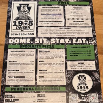 The 1905 Tavern - Menu - Chicken Wings Near Me - Scranton, Pennsylvania