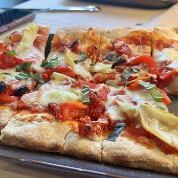 Bella Mia Cafe - Mediterranean Pinsa (Gluten Free) - Italian Near Me - Bay Shore, New York Bella Mia Cafe - Mediterranean Pinsa (Gluten Free) - Italian Near Me - Bay Shore, New York