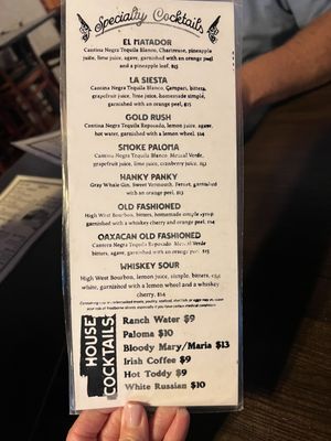 Menu photo 2 El Bandito Silverton, CO