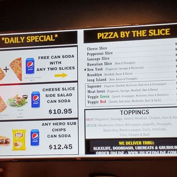 Slice Pizza - Menu - Pizza Near Me - San Jose, California