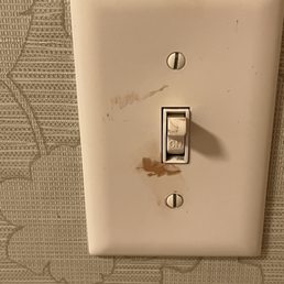 Light switch in bathroom Light switch in bathroom