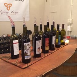 Flying Leap Tasting Room - They had 2 white, and 4 reds out to taste.