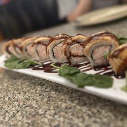 R-9 Seared Salmon Roll. ( ^_^)b