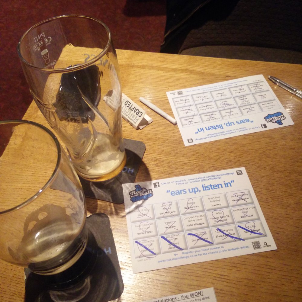 The Dog - Rock and roll bingo... I won!! - Pubs Near Me - Warley, XWM