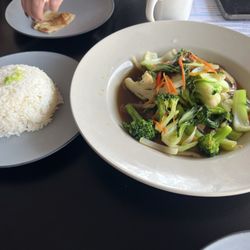 Unique Cuisine - Veggie wok stir fry. Veggies not over cooked