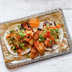 Small World Cafe - Spicy lax taco
