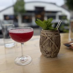 Black rose and some kinda rum drink