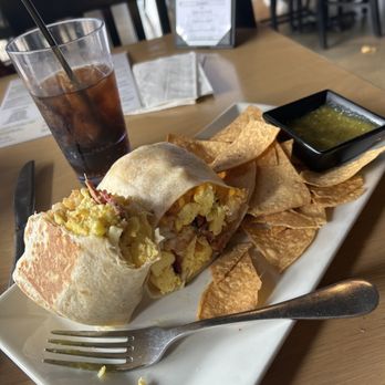 Kenwood's Kitchen & Tap - Breakfast burrito with chips - Comfort Food Near Me - Costa Mesa, California Kenwood's Kitchen & Tap - Breakfast burrito with chips - Comfort Food Near Me - Costa Mesa, California