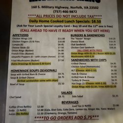 The Haven Inn Bar & Grill - All day menu