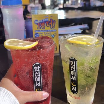 Hanshin Pocha - Pomegranate Soju and Mojito Flavor Soju - Korean Near Me - Rowland Heights, California