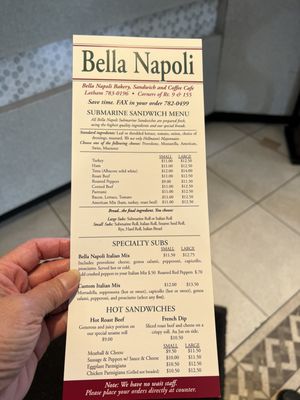 Menu photo 3 Bella Napoli Latham, NY