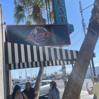 Sliced Pizza - Sign outside - Pizza Near Me - Las Vegas, Nevada