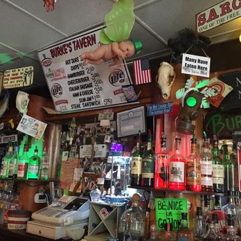 Burke's Grill - a baby hanging from the ceiling - Dive Bars Near Me - Webster, New York