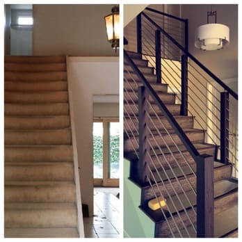 JH Remodeling - Before and after of my stairs - General Contractors Near Me - Newport Beach, California