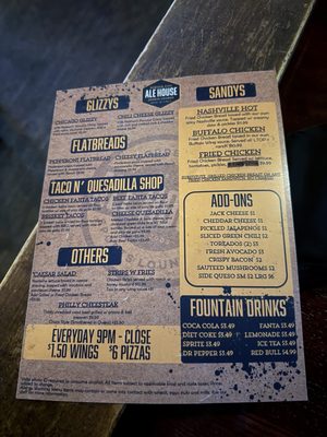 Menu photo 2 Border City Ale House El Paso, TX