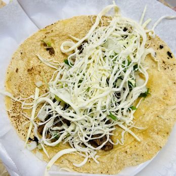 Carniceria Monte Alban - Oaxacan Taco with Quesillo (Oaxacan cheese) in a hand made tortilla!! - Meat Shops Near Me - Pico Rivera, California