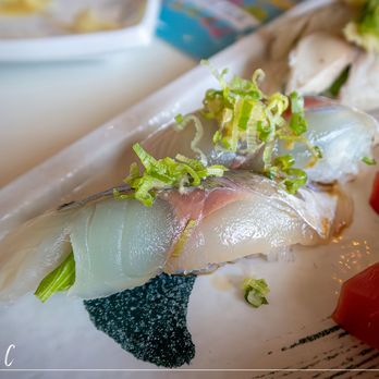 Sushi Noguchi - Spanish Mackerel Sushi (nigiri) - Sushi Bars Near Me - Yorba Linda, California Sushi Noguchi - Spanish Mackerel Sushi (nigiri) - Sushi Bars Near Me - Yorba Linda, California