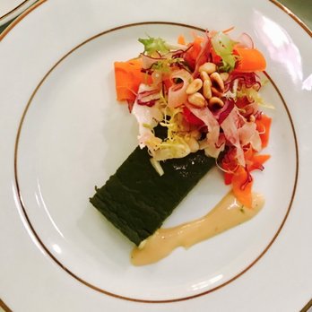 Martine Private Chef - Spinach flan, raw shaved vegetables and humus dressing - Personal Chefs Near Me Martine Private Chef - Spinach flan, raw shaved vegetables and humus dressing - Personal Chefs Near Me