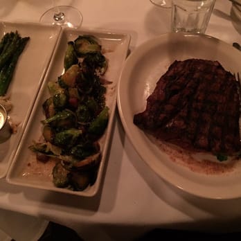 Harry & Izzy's - Spinalis steak, Brussels sprouts and asparagus - Steakhouses Near Me - Indianapolis, Indiana