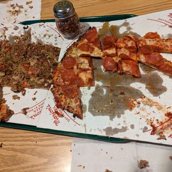 Marion's Piazza - Two large. One supreme, one just pep. They were both amazing. Could not stop eating. - Pizza Near Me - Dayton, Ohio Marion's Piazza - Two large. One supreme, one just pep. They were both amazing. Could not stop eating. - Pizza Near Me - Dayton, Ohio