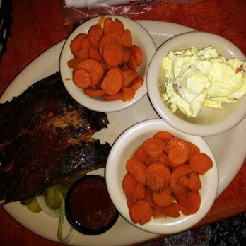 Hoover's Cooking - BBQ ribs, potato salad and boiled carrots - Southern Near Me - Austin, Texas Hoover's Cooking - BBQ ribs, potato salad and boiled carrots - Southern Near Me - Austin, Texas