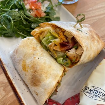 Three Birds Cafe - buffalo chicken wrap - Cafes Near Me - Winter Garden, Florida