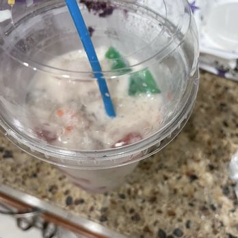 Snoice - The inside after I mixed the halo halo - Bubble Tea Near Me - Spring Valley, California